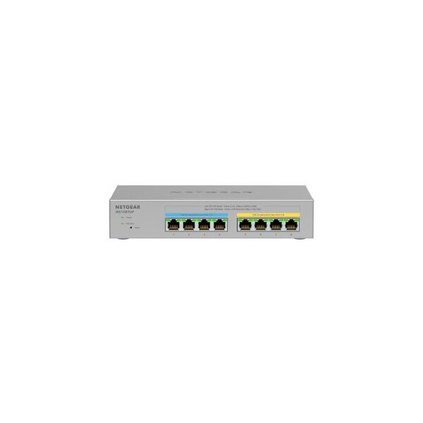 Netgear 8Port Switch 100/1000/2500 MS108TUP 8-Port Ultra60 PoE++ Multi-Gig unmgd Switch