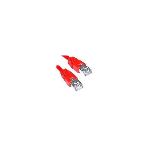 Kabel LAN S/FTP (Patchkabel) CAT6 0.5m red