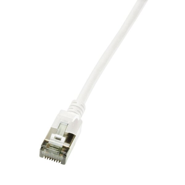 Kabel LAN U/FTP (Patchkabel) SLIM CAT6 1m white