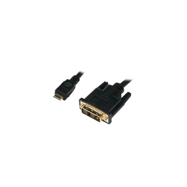 Kabel DVI <=> Mini-HDMI 2m St/St black