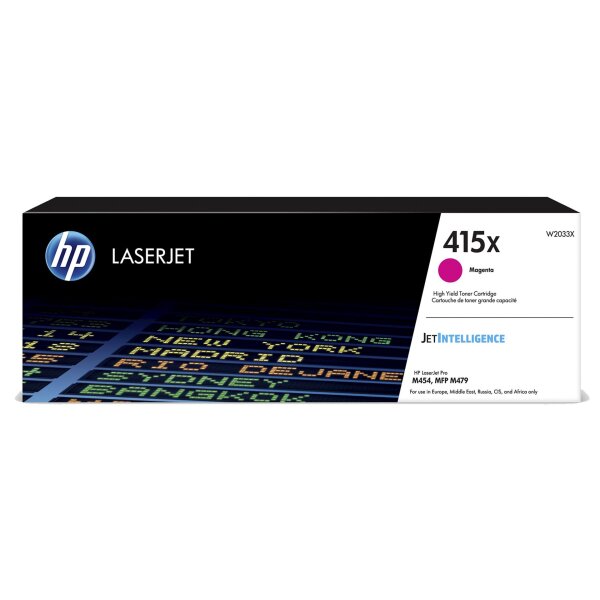 Toner HP LaserJet Pro M454/M479 Magenta W2033X HP 415X Magenta/6,000 Seiten