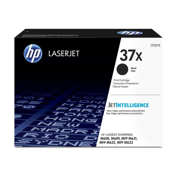 Toner HP Laser 37X BLACK CF237X  25k Laserjet Enterprise M608