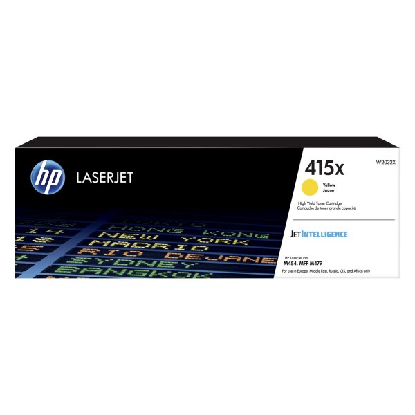 Toner HP LaserJet Pro M454/M479 Yellow W2032X HP 415X Yellow/6,000 Seiten