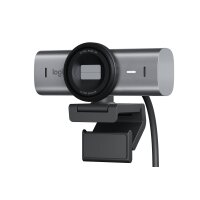 Logitech Webcam MX BRIO 705 for Business 4K silver/black AI image enhancement, RightSight, RightLight