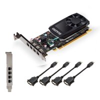 PNY 4GB Quadro P1000V2DVI 4xmDP=>DVI Retail