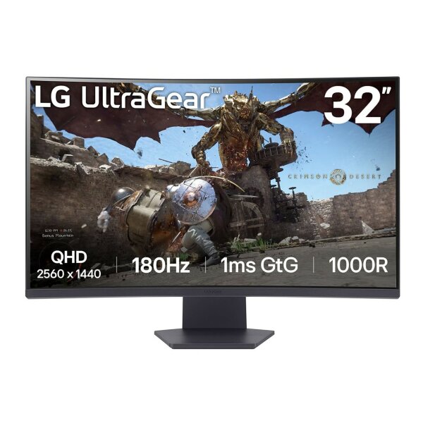 LG LCD 32GS60QX-B 32" black UltraGear Gaming Monitor