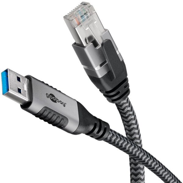 Ethernet-Kabel USB-A 3.0 auf RJ45, 1 m USB-A 3.0 auf RJ45 CAT6 FTP 0100 Adapterkabel 1m