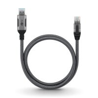 Ethernet-Kabel USB-A 3.0 auf RJ45, 1 m USB-A 3.0 auf RJ45 CAT6 FTP 0100 Adapterkabel 1m