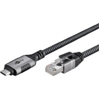 Ethernet-Kabel USB-C™ 3.1 auf RJ45, 2 m USB-C 3.1 auf RJ45 CAT6 FTP 0150 Adapterkabel 2m