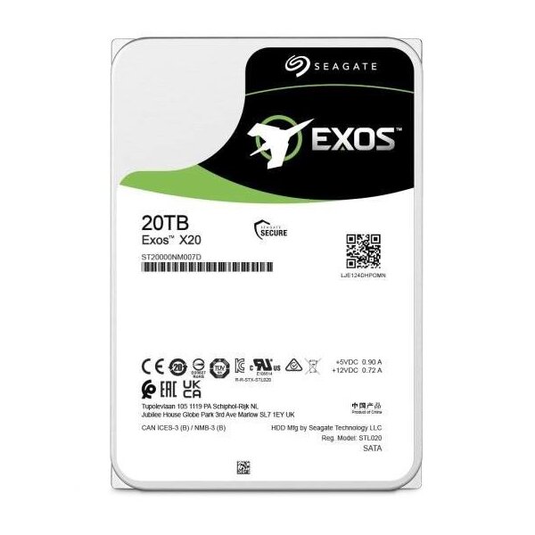 Seagate HD3.5" SATA3-Raid 20TB ST20000NM007D/512e ~~~ Warranty / Garantie via Wortmann