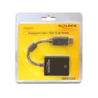 Delock Adapter DisplayPort (DP) auf VGA St/Bu