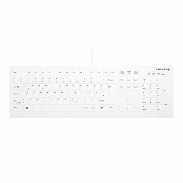 CHERRY Keyboard AK-C8112 Medical corded sealed [DE] white IP68 kabelgebunden, vollversiegelt, IP68