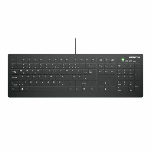 CHERRY Keyboard AK-C8112 Medical corded sealed [DE] black IP68 kabelgebunden, vollversiegelt, IP68