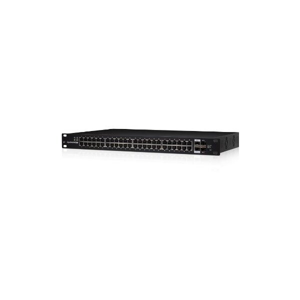 Ubiquiti Switch EdgeSwitch 48xRJ45 GBit/2xSFP/2xSFP+ 500W PoE Managed 19" Rack-Mountable, Gigabit RJ45/SFP/SFP+ Ports