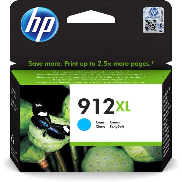 Tinte HP OfficeJet 80xx Cyan 3YL81AE HP 912XL/825 Seiten Cyan