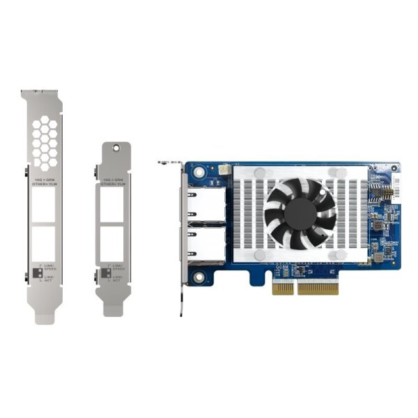 QNAP LAN Card 2x 10GbE RJ45 PCIe Erweiterungskarte QXG-10G2T-X710