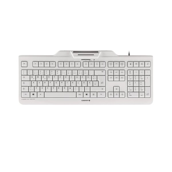 CHERRY Keyboard KC 1000 SC Smartcard [DE] white