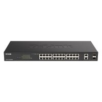 D-Link Switch DGS-1100-26MPV2 24xGBit/2xSFP 19"...