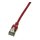 Kabel LAN U/FTP (Patchkabel) SLIM CAT6 0,3m red