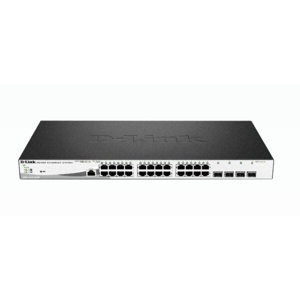 D-Link Switch DGS-1210-28MP/E 24xGBit/4xSFP 19" Managed PoE (370W)