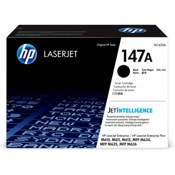 Toner HP 147A Laser M611 dn Black W1470A 10.500 Seiten