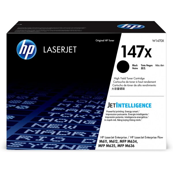 Toner HP 147X Laser MFP M636 fh Black W1470X 25.200 Seiten