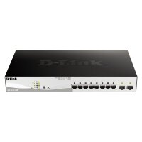 D-Link Switch DGS-1210-10MP/E 8xGBit/2xSFP 19" Managed PoE (130W)