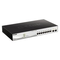 D-Link Switch DGS-1210-10MP/E 8xGBit/2xSFP 19" Managed PoE (130W)