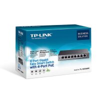 TP-LINK Switch TL-SG108PE 8xGBit (4x PoE+ / 64W) Unmanaged