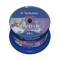 DVD ROH+R 4.7GB/ 16x Verbatim print. (50er Sp.)