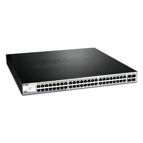 D-Link Switch DGS-1210-52MP 48xGBit/4xSFP 19" Managed PoE (370W)