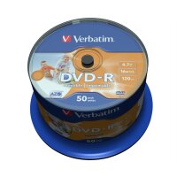 DVD ROH-R 4.7GB/ 16x Verbatim print. (50er Sp.)