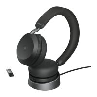 Jabra Headset Evolve2 75 USB-A BT mit Ladestation Zertifiziert für Microsoft Teams