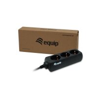 Equip Steckdosenleiste 3-fach für USV black