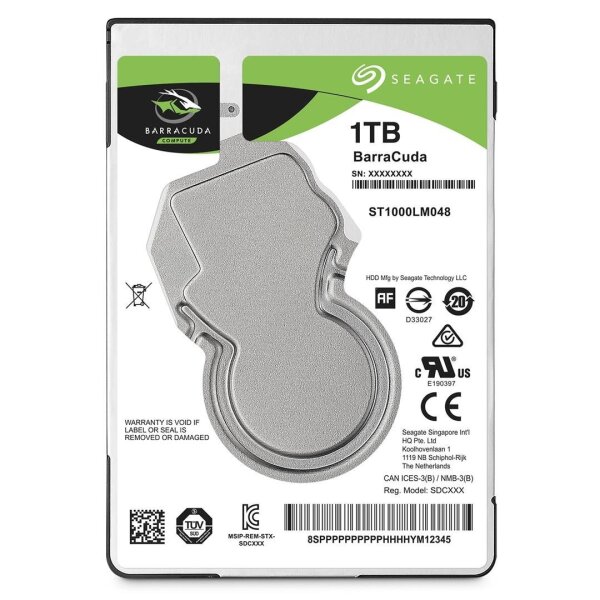 Seagate HD2.5 SATA3 1TB ST1000LM048 / 7mm (Di)