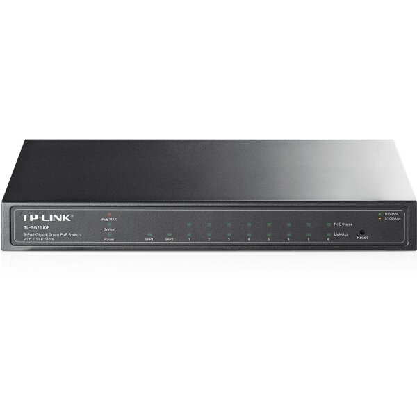 TP-LINK Switch TL-SG2210P 8xGBit/2xSFP Managed PoE+ (58W)