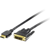 Kabel DVI-D <=> HDMI 2m St/St