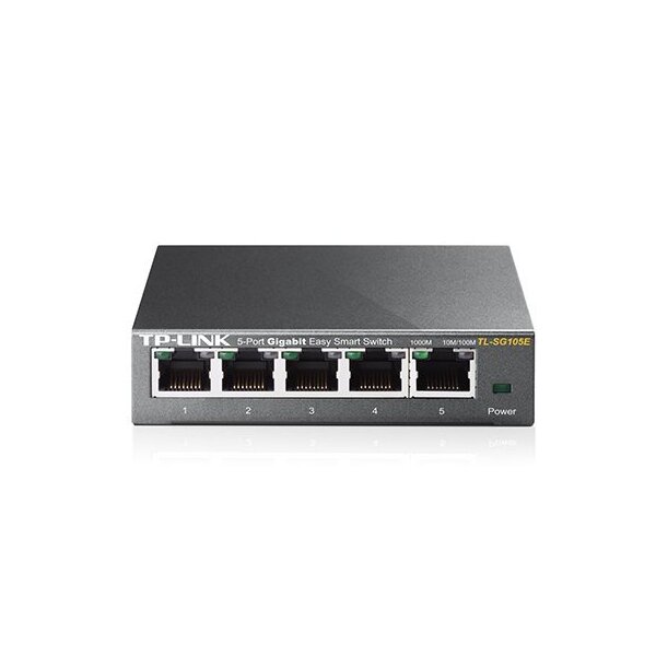 TP-LINK Switch TL-SG105E 5xGBit Managed Metallgehäuse