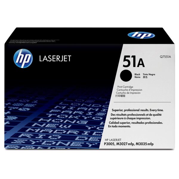 Toner HP LaserJet 3005 Serie 6.5k Q7551A black