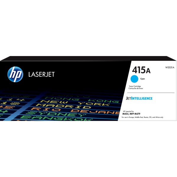 Toner HP LaserJet Pro M454/M479 Cyan W2031A HP 415A Cyan/2.100 Seiten