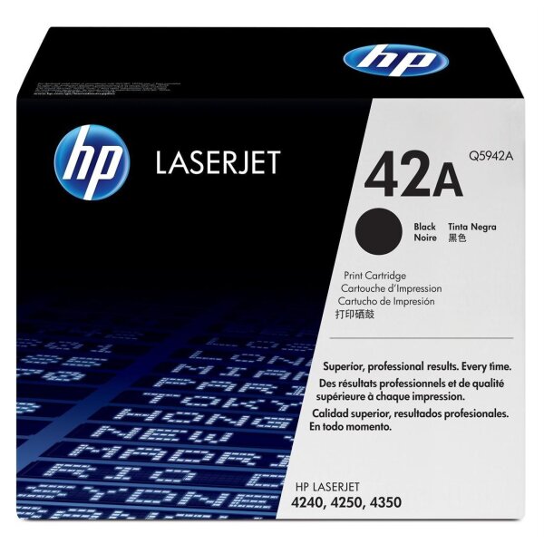 Toner HP Laser 4x50 Serie Black 20k Doppel Q5942XD