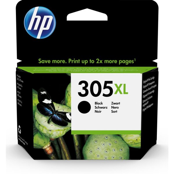 Tinte HP 305XL Black 4 ml 3YM62AE  Bis zu ca. 240 Seiten, hohe Reichweite