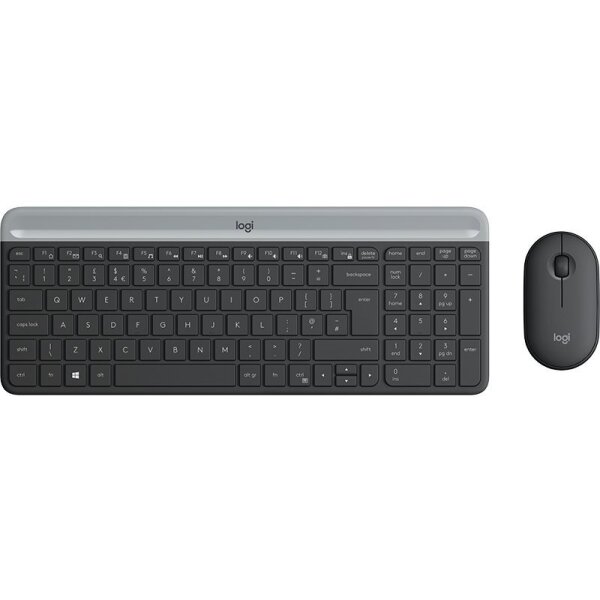 Logitech Desktop MK470 Wireless compact [DE] black