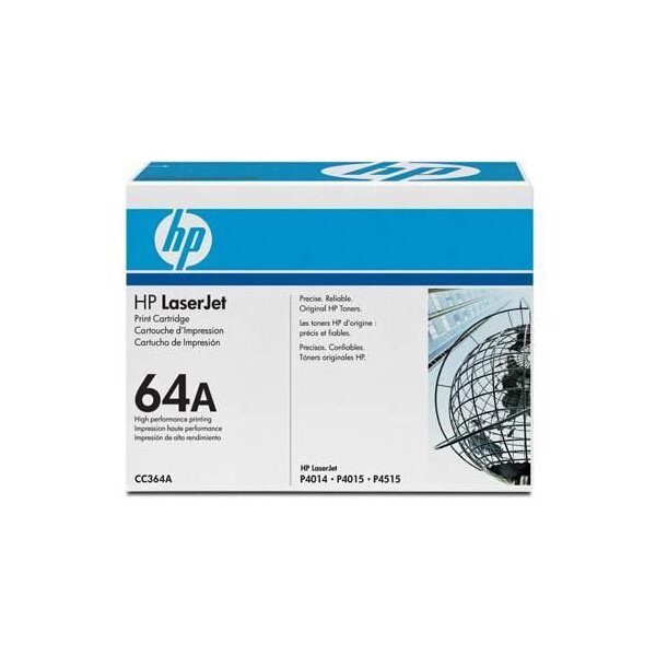 Toner HP LaserJet P4015/P4515 Serie CC364A 10K bla