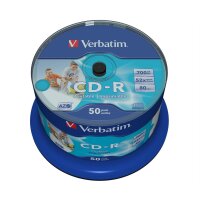 CD ROH Verbatim 80min/ 700MB/ 52x print. 50er-Sp.