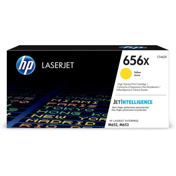 Toner HP LaserJet M652/M653/E650xx CF462X Yellow HP 656X Yellow/22.000 Seiten