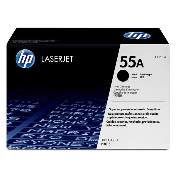 Toner HP LaserJet P3015 Serie CE255A (6.0K) black