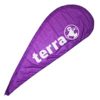 W TERRA Beachflag Fahne ohne Ständer