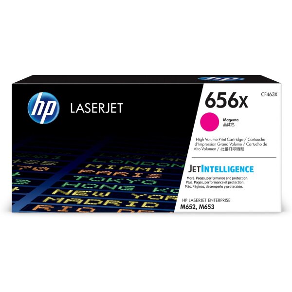 Toner HP LaserJet M652/M653/E650xx CF463X Magenta  HP 656X Magenta /22.000 Seiten