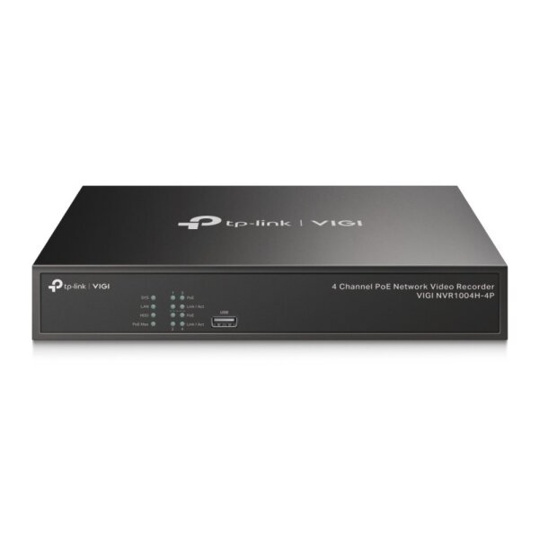 TP-LINK 4 Channel PoE Network Video Recorder VIGI NVR1004H-4P  +++ 1× SATA Interface up to 10 TB